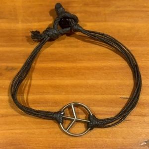 Peace sign bracelet